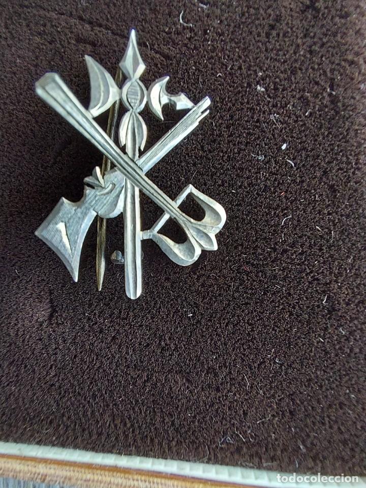 Militaria: ANTIGUO ALFILER DISTINTIVO DE LA LEGI&Oacute;N ESPA&Ntilde;OLA - EN PLATA - FINISIMO TRABAJO -
