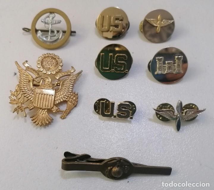 Militaria: lote de material insignias del ejercito de los eeuu - Foto 1