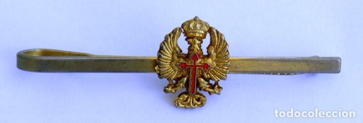 Militaria: PASADOR DE CORBATA DEL EJERCITO DE TIERRA, MIDE 7 CMS. - Foto 1