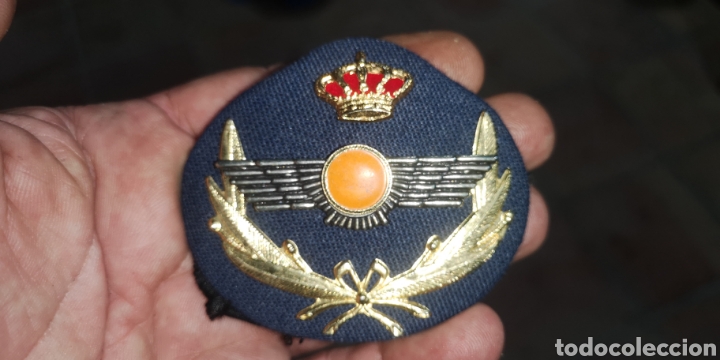 Militaria: Galleta para la gorra de plato del Ej&eacute;rcito del Aire