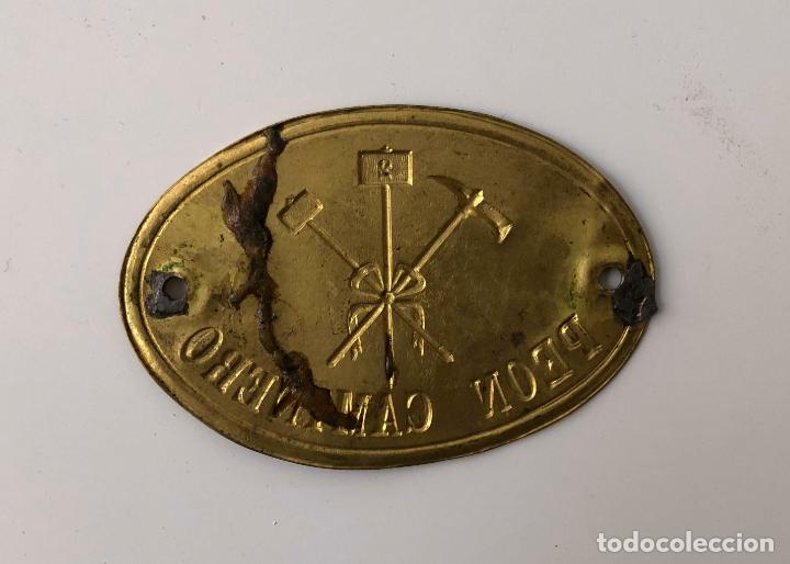 Militaria: Chapa Pe&oacute;n Caminero - Foto 2