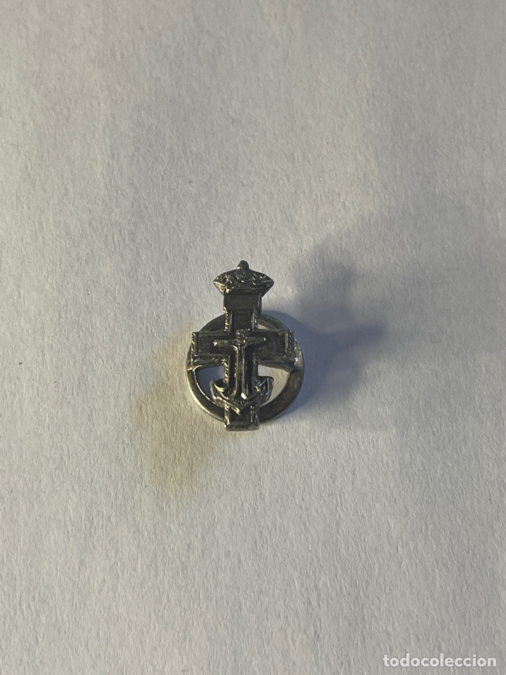 Militaria: Insignia de solapa m&eacute;rito Naval - Foto 1