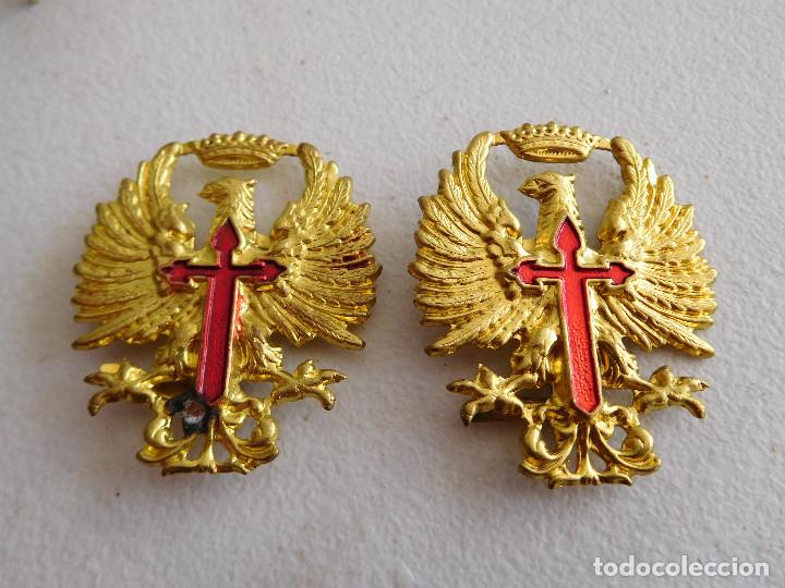 Militaria: 2 emblemas del ej&eacute;rcito de tierra &eacute;poca Franco - Foto 1