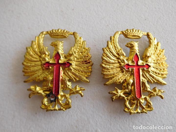 Militaria: 2 emblemas del ej&eacute;rcito de tierra &eacute;poca Franco - Foto 2