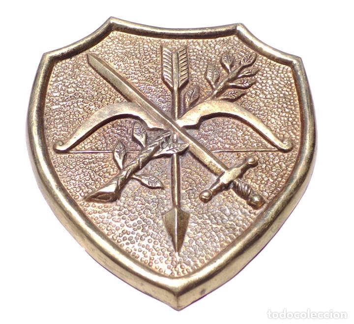 Militaria: ESCUDO DE BRONCE. 17,5X15,5. - Foto 1