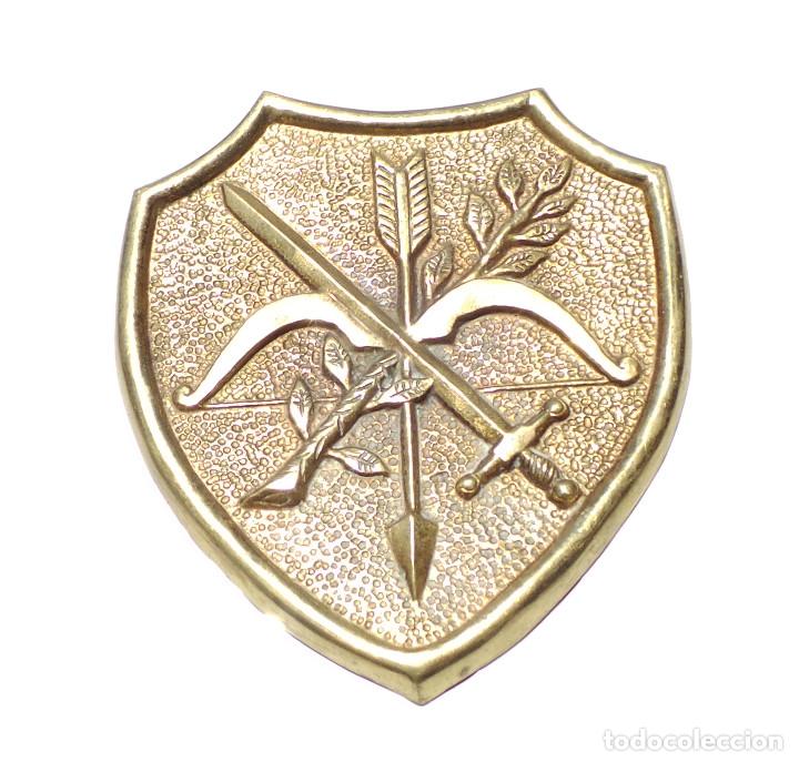 Militaria: ESCUDO DE BRONCE. 17,5X15,5. - Foto 6