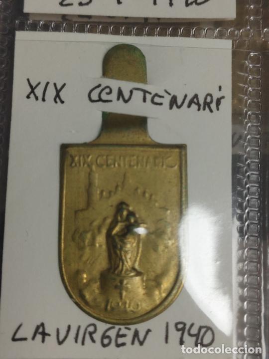 Militaria: EMBLEMA AUXILIO SOCIAL METALICO GUERRA CIVIL XIX CENTENARIO LA VIRGEN DEL PILAR