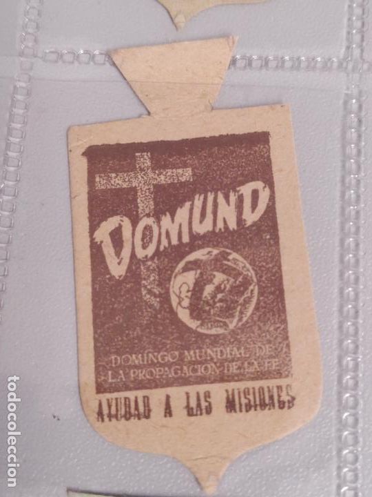 Militaria: EMBLEMA AUXILIO SOCIAL DOMUND AYUDAD ALAS MISIONES DOMINGO MUNDIAL DE LA PROPAGACION DE FE