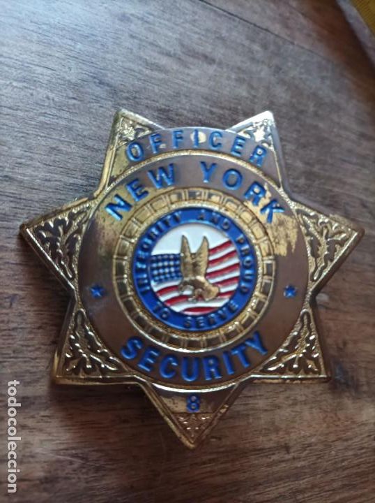 Militaria: Placa oficcer New York Security - Foto 1