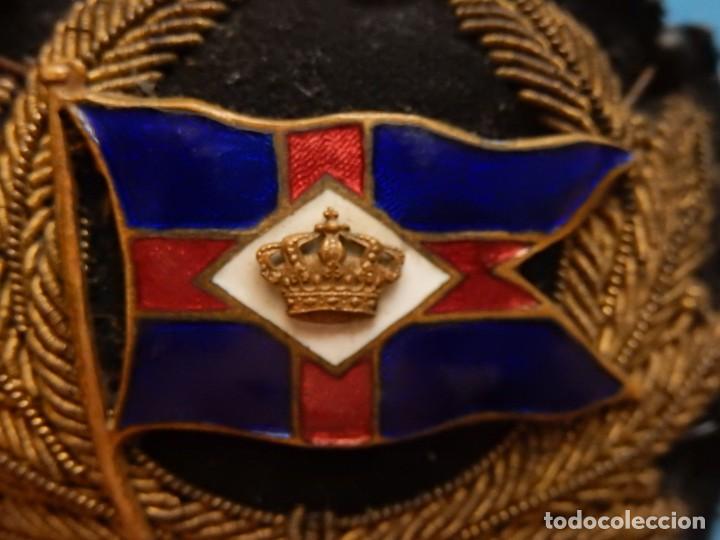 Militaria: Galleta para gorra. Compa&ntilde;&iacute;a naviera. A catalogar. - Foto 6