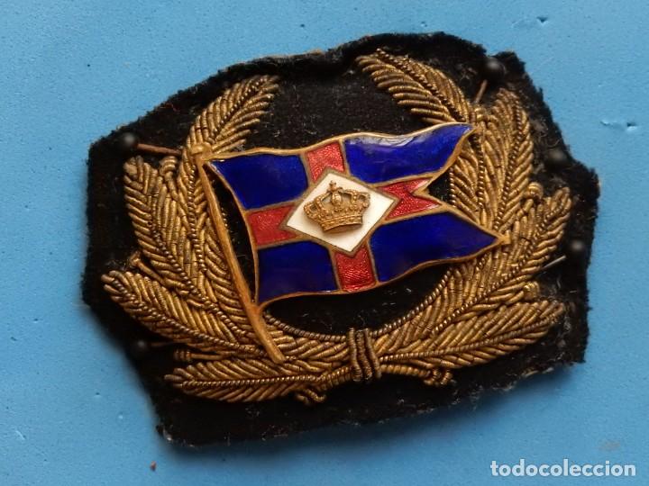 Militaria: Galleta para gorra. Compa&ntilde;&iacute;a naviera. A catalogar. - Foto 10