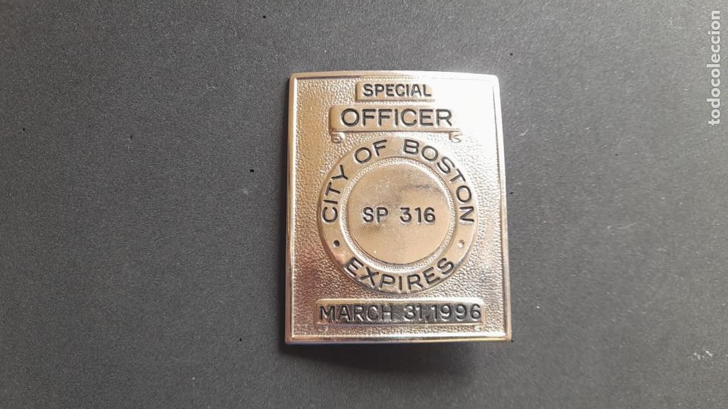 Militaria: Placa Policia Boston - Foto 1