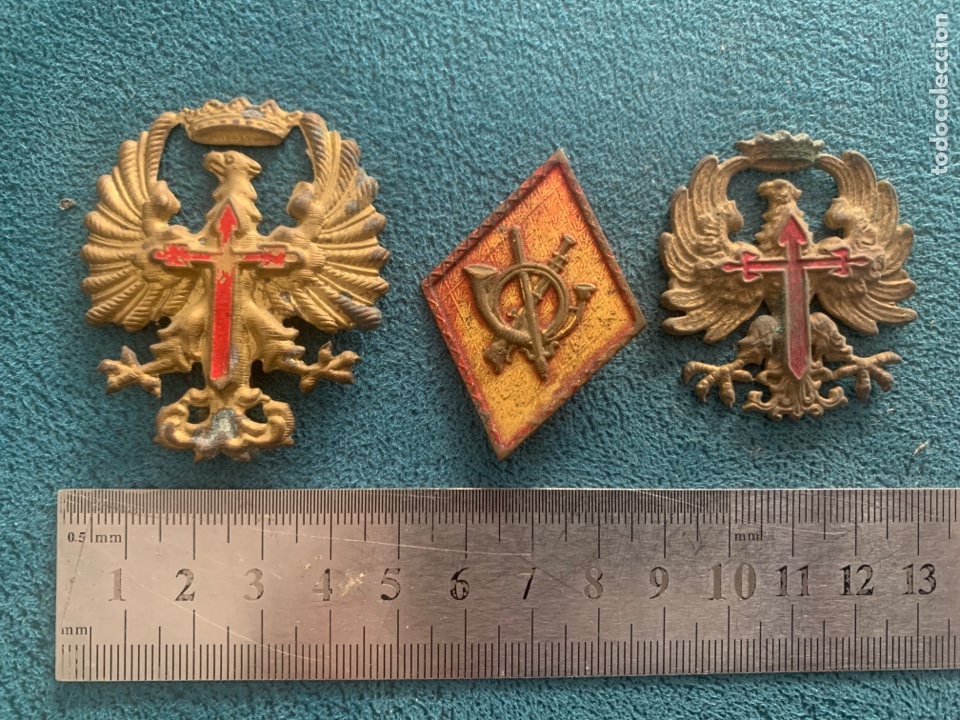 Militaria: Lote insignia militar &aacute;guila cruz de Santiago