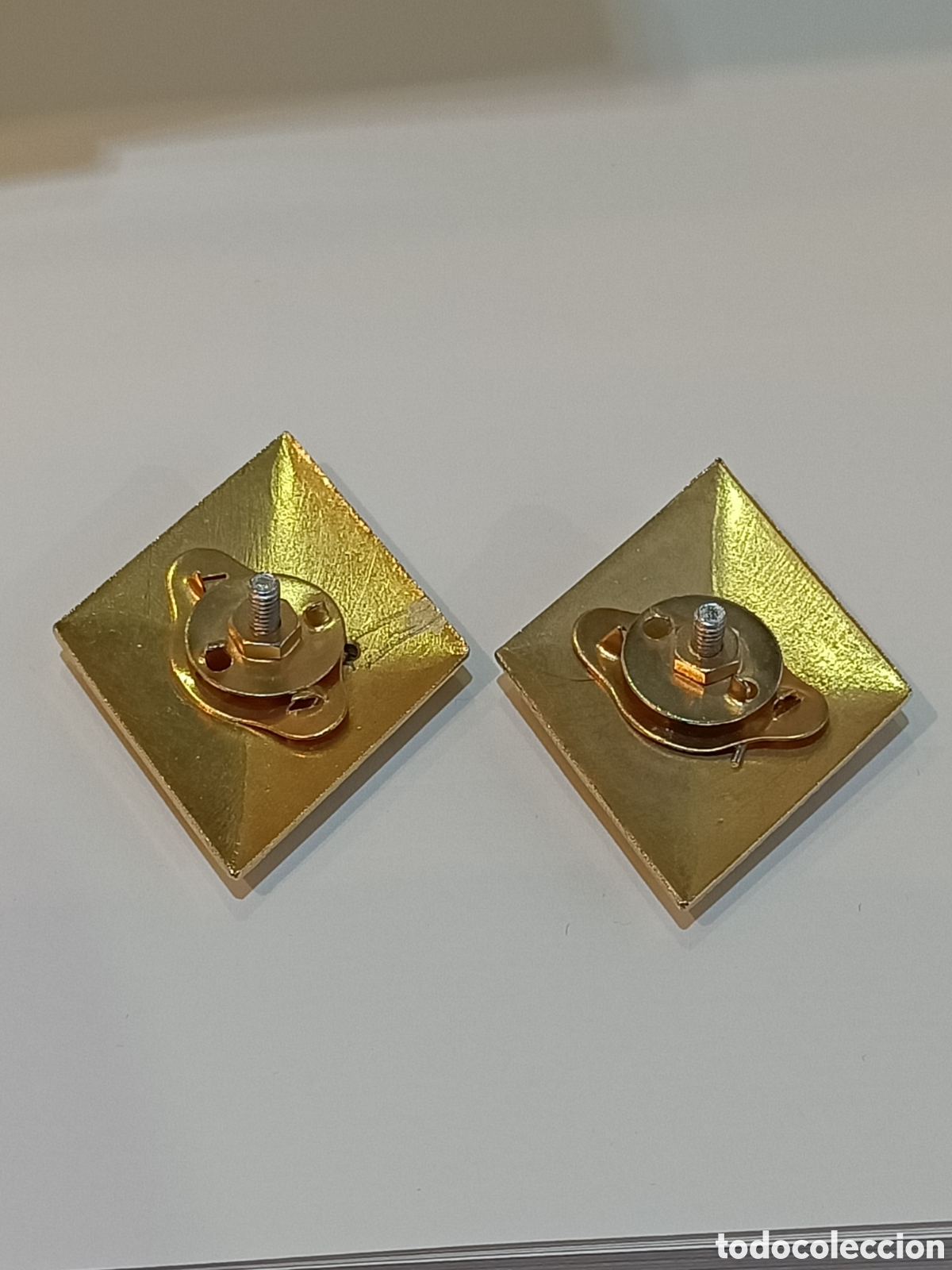 Militaria: Pareja de rombos de coronel del estado mayor, del ejercito del aire. - Foto 2