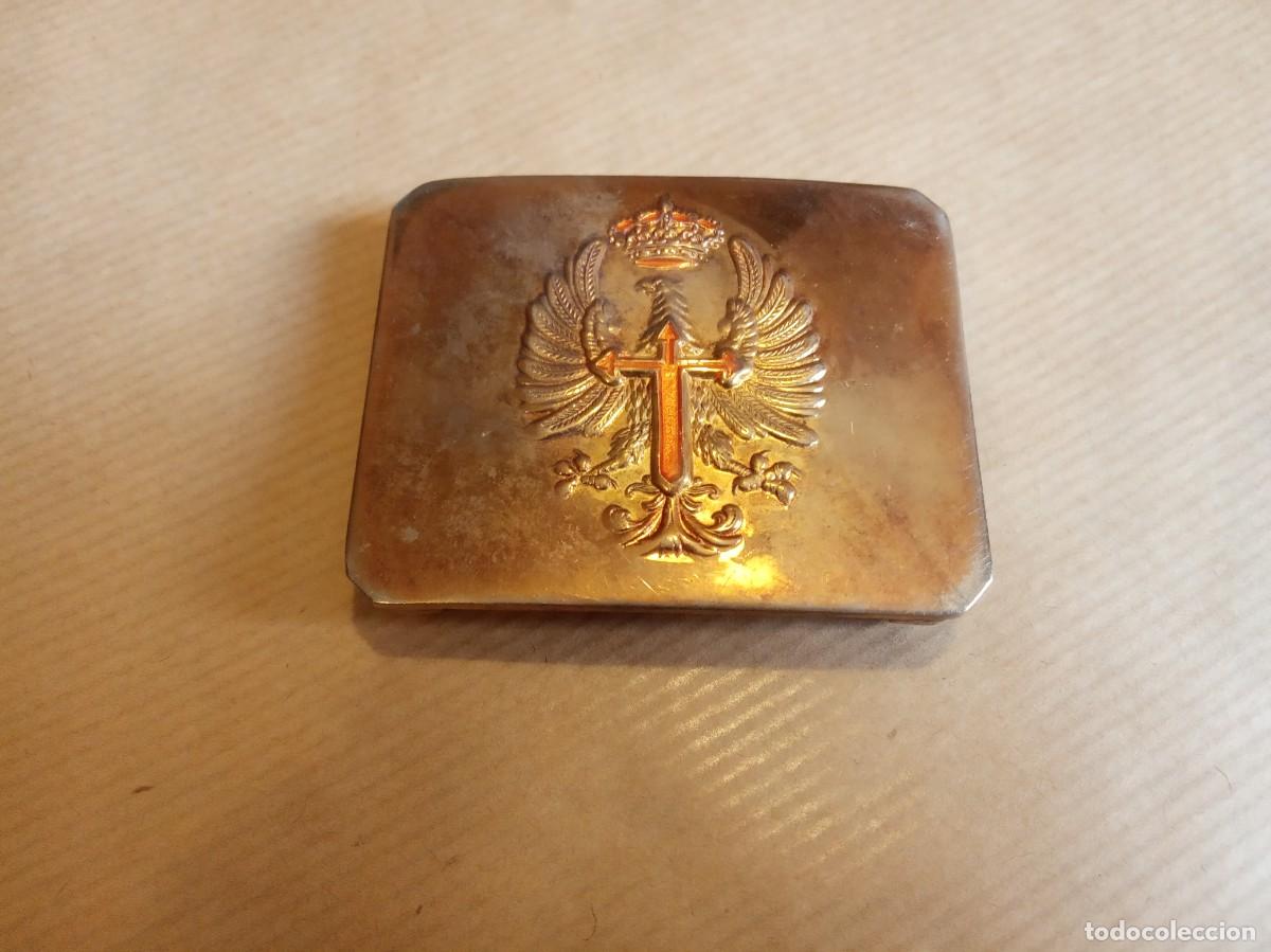 Militaria: Hebilla de tropa del ej&eacute;rcito de Tierra.