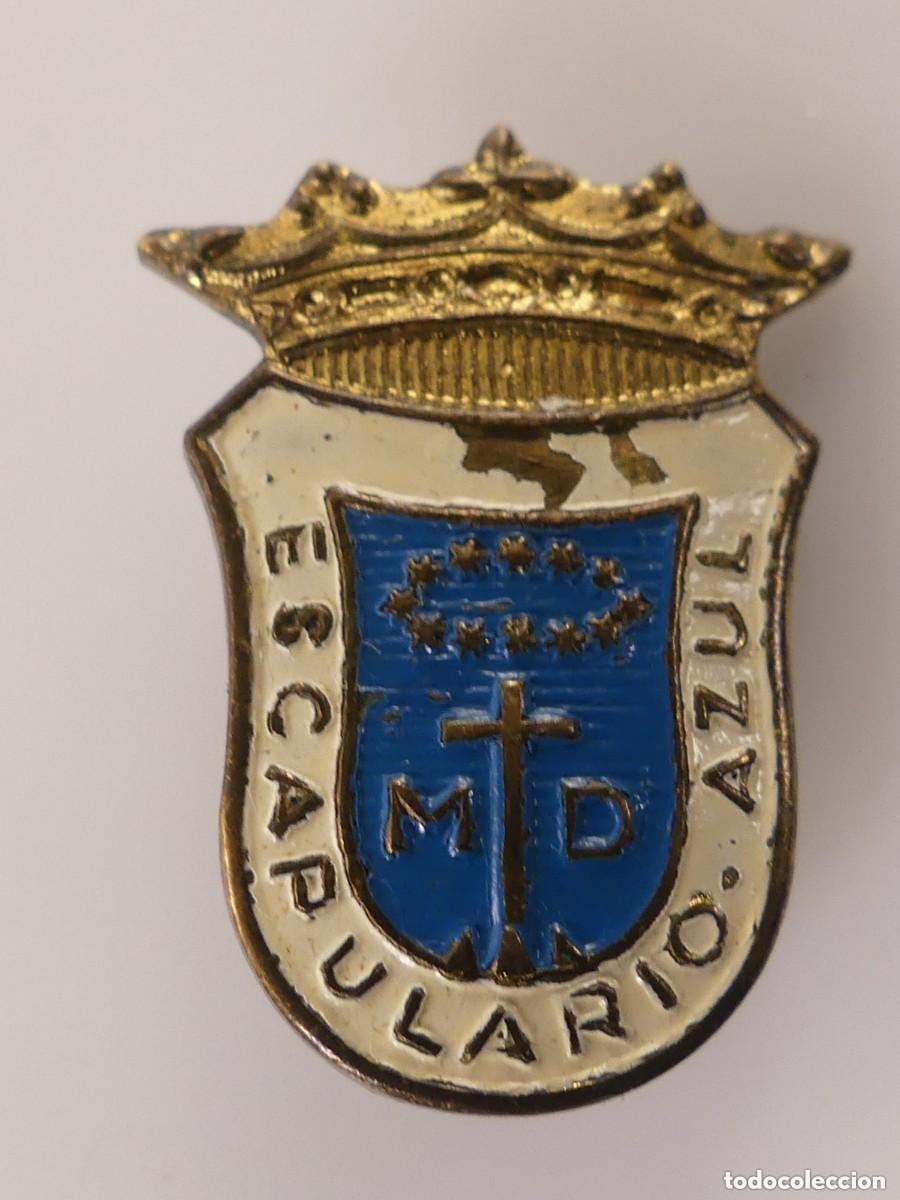 Militaria: Insignia ESCAPULARIO AZUL - Foto 1