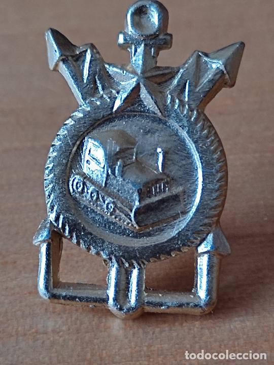 Militaria: INSIGNIA URSS CCCP RUSIA ALUMINIO MILITAR ZAPADORES O SIMILAR ESTRELLA ANCLA EXCAVADORA 2 CMS ALTA