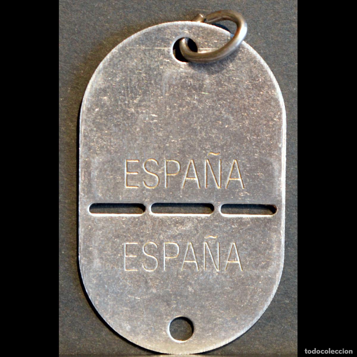 Militaria: PLACA DE IDENTIFICACION EJERCITO ESPA&Ntilde;A - Foto 1