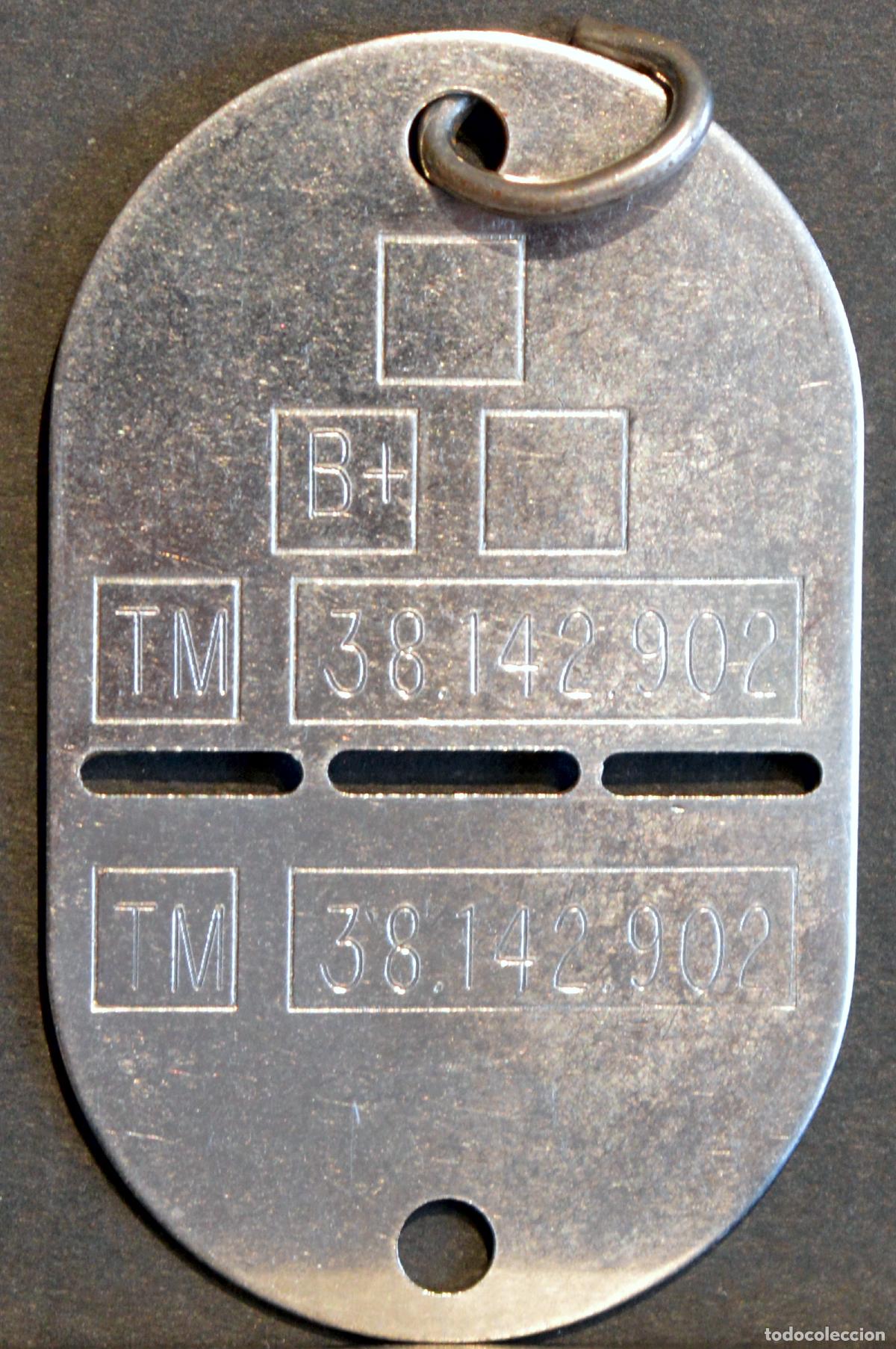 Militaria: PLACA DE IDENTIFICACION EJERCITO ESPA&Ntilde;A - Foto 3