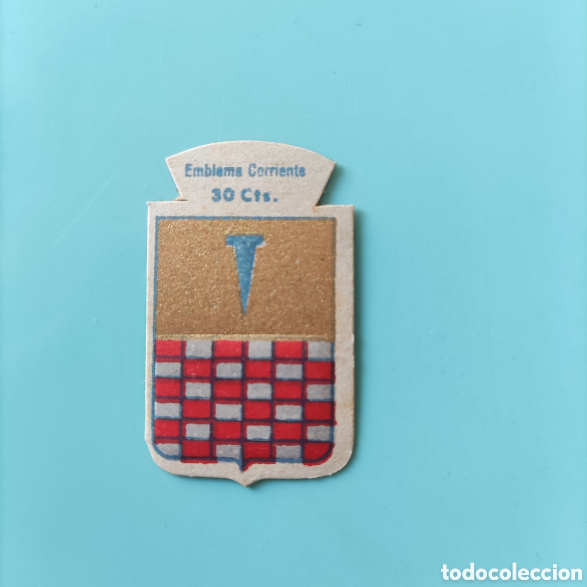 Militaria: Emblema corriente auxilio social serie B n⁰71. ESPIN. Con relieve