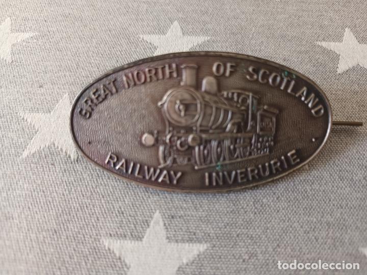 Militaria: INSIGNIA CHAPA GREAT NORTH OF SCOTLAND RAILWAY INVERURIE. TREN FERROCARRIL