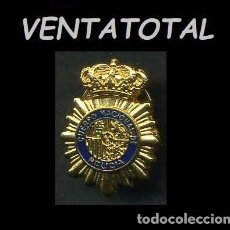 Militaria: AÑO 1982 ANTIGUA INSIGNIA PIN DE ORO LAMINADO DE LA POLICIA NACIONAL ESPAÑOLA MIDE 2,4 X 1,6 CM