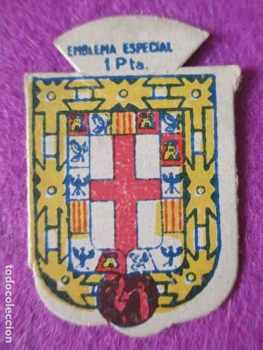 Militaria: EMBLEMA ESPECIAL 1 PTA AUXILIO SOCIAL SERIE B N&ordm; 321 ALMERIA EMB5