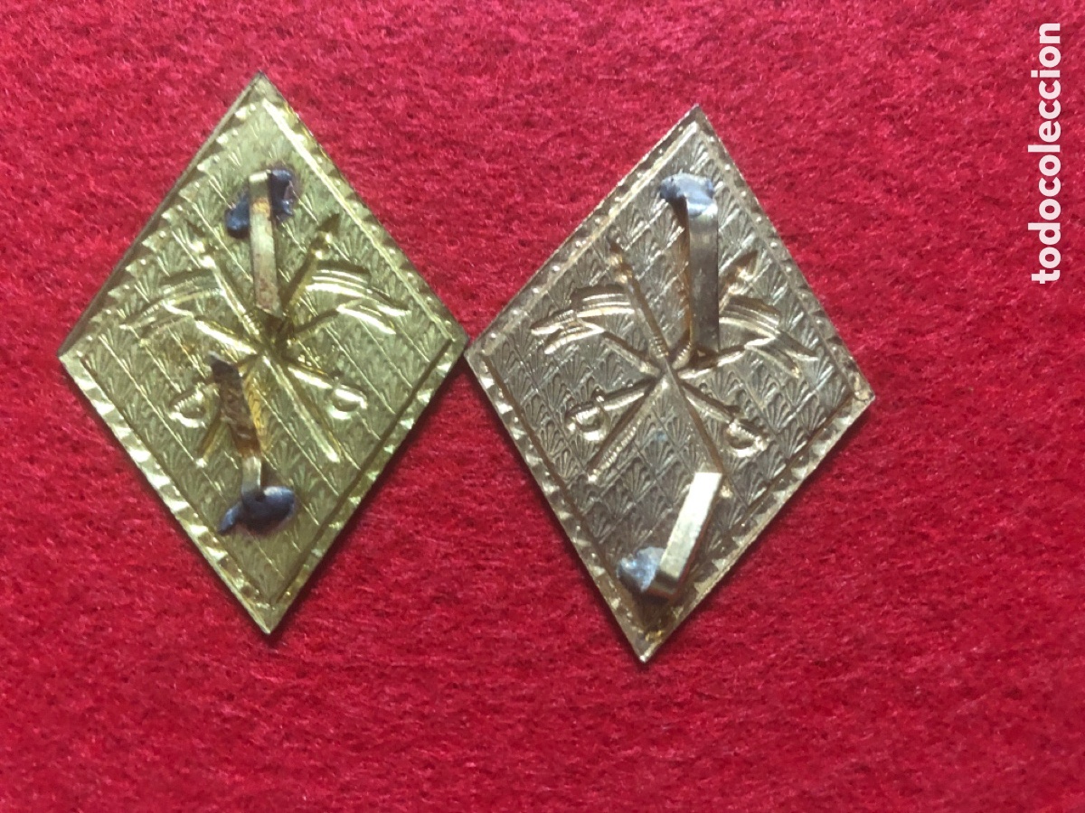 Militaria: ROMBOS DE CUELLO CABALLER&Iacute;A EJ&Eacute;RCITO ESPA&Ntilde;OL - Foto 2
