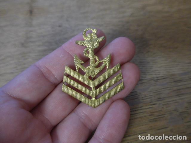 Militaria: Antigua insignia galon de marina, original