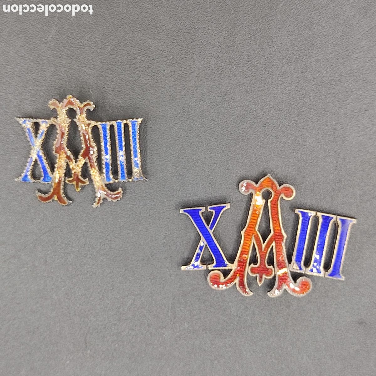 Militaria: RARISIMOS ESMALTES ALFONSO XIII. Con faltas, ver fotos!!!