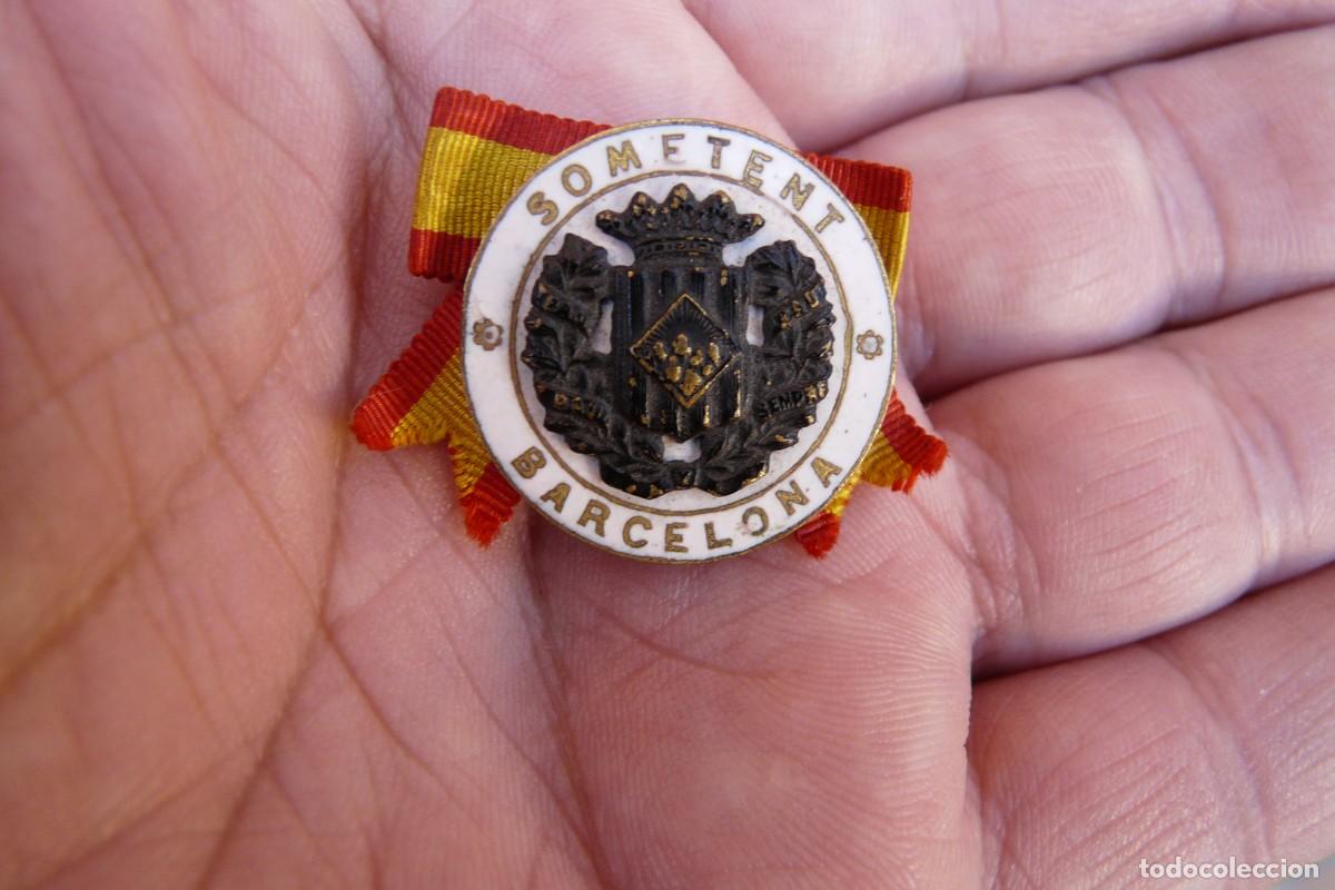 Militaria: INSIGNIA SOMETENT BARCELONA - SOMATEN DE BARCELONA - FABRICADA POR CASTELLS