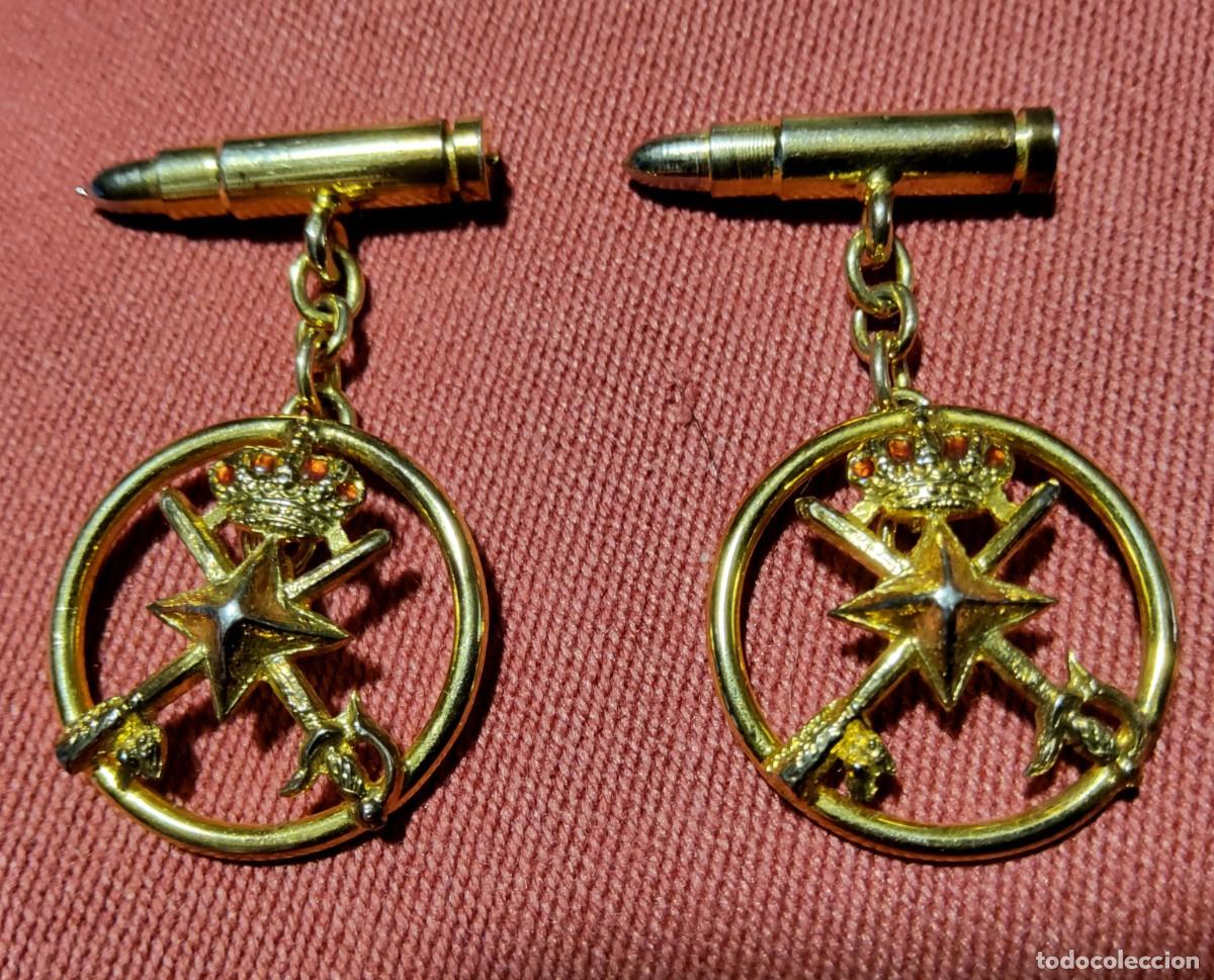 Militaria: GEMELOS MILITARES DE GENERAL DE BRIGADA - Foto 4