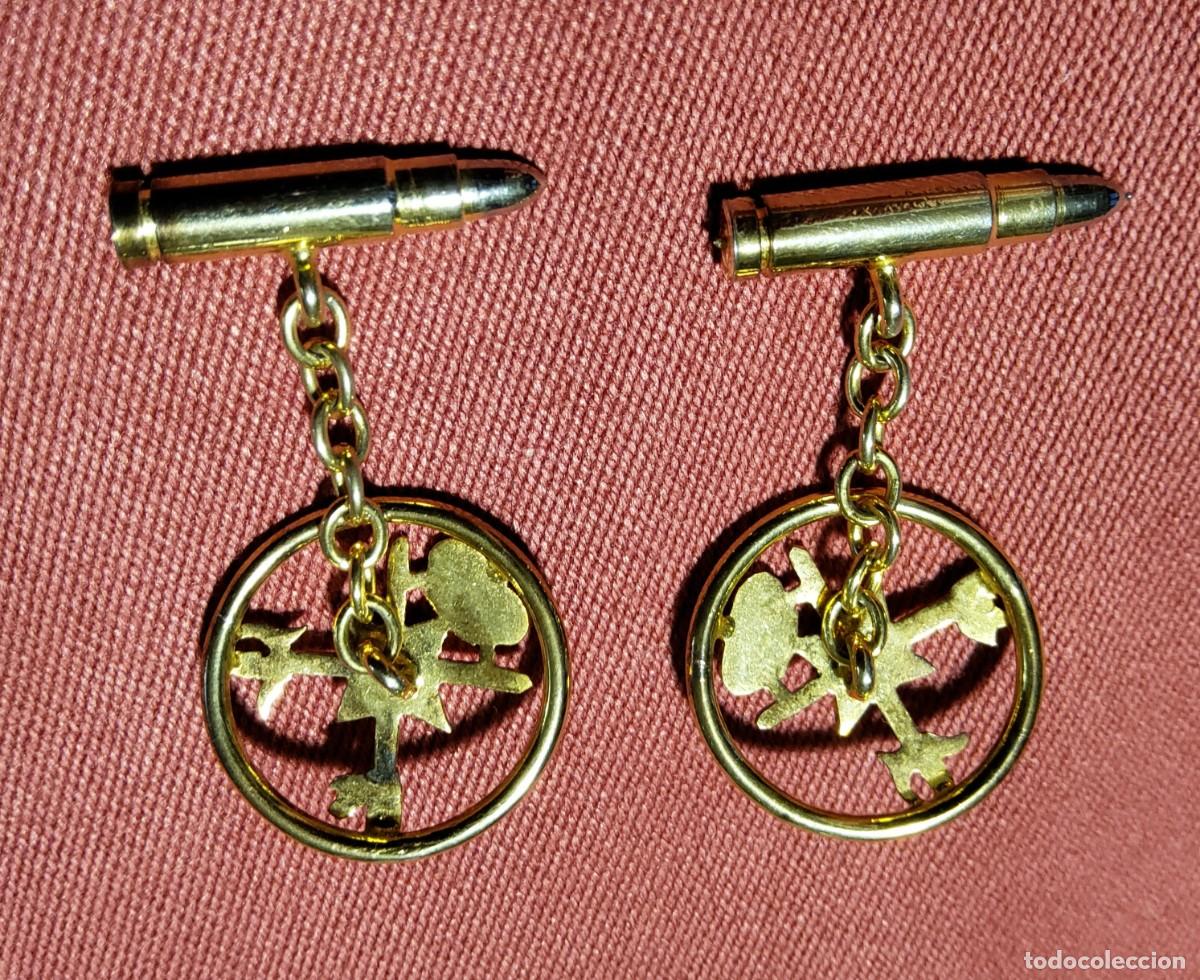 Militaria: GEMELOS MILITARES DE GENERAL DE BRIGADA - Foto 5