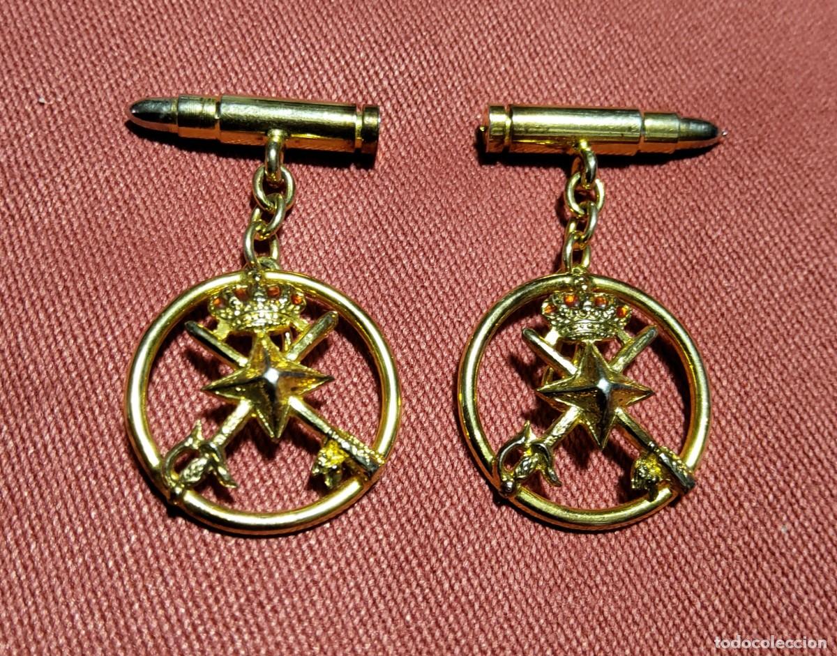 Militaria: GEMELOS MILITARES DE GENERAL DE BRIGADA - Foto 6