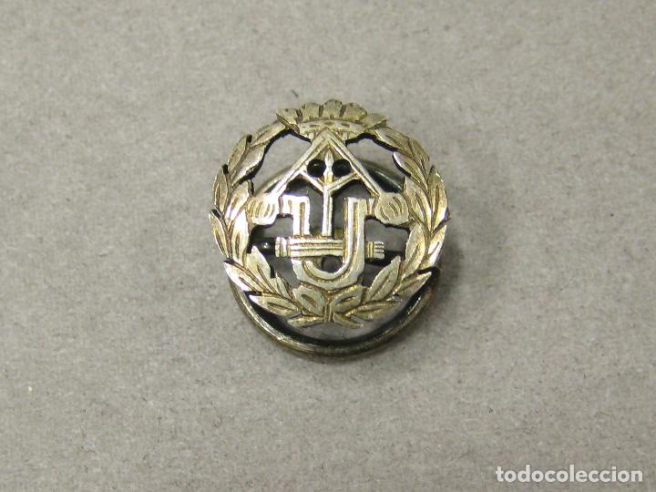 Militaria: INSIGNIA DE PLATA DE INGENIEROS INDUSTRIALES HECHA A MANO DE JOYER&Iacute;A. &Eacute;POCA DE FRANCO