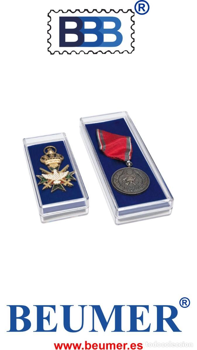 Military Antiques: CAPSULAS para militaria ( Condecoraciones, etc). 138x53x20mm. Caja de 5 Unidades