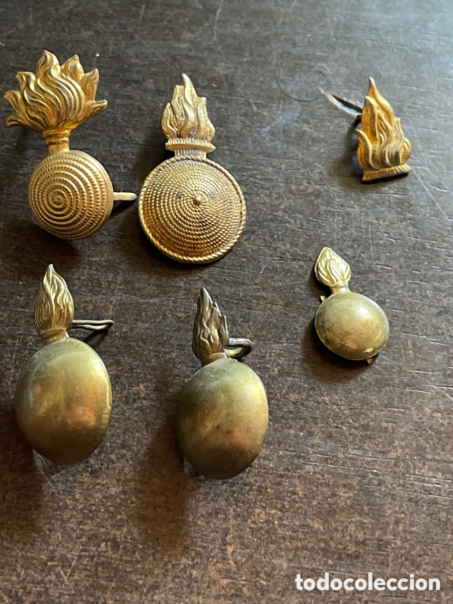 Militaria: Lote PAREJA DE BOMBETAS DE ARTILLERIA EPOCA DE ALFONSO XIII-REPUBLICA