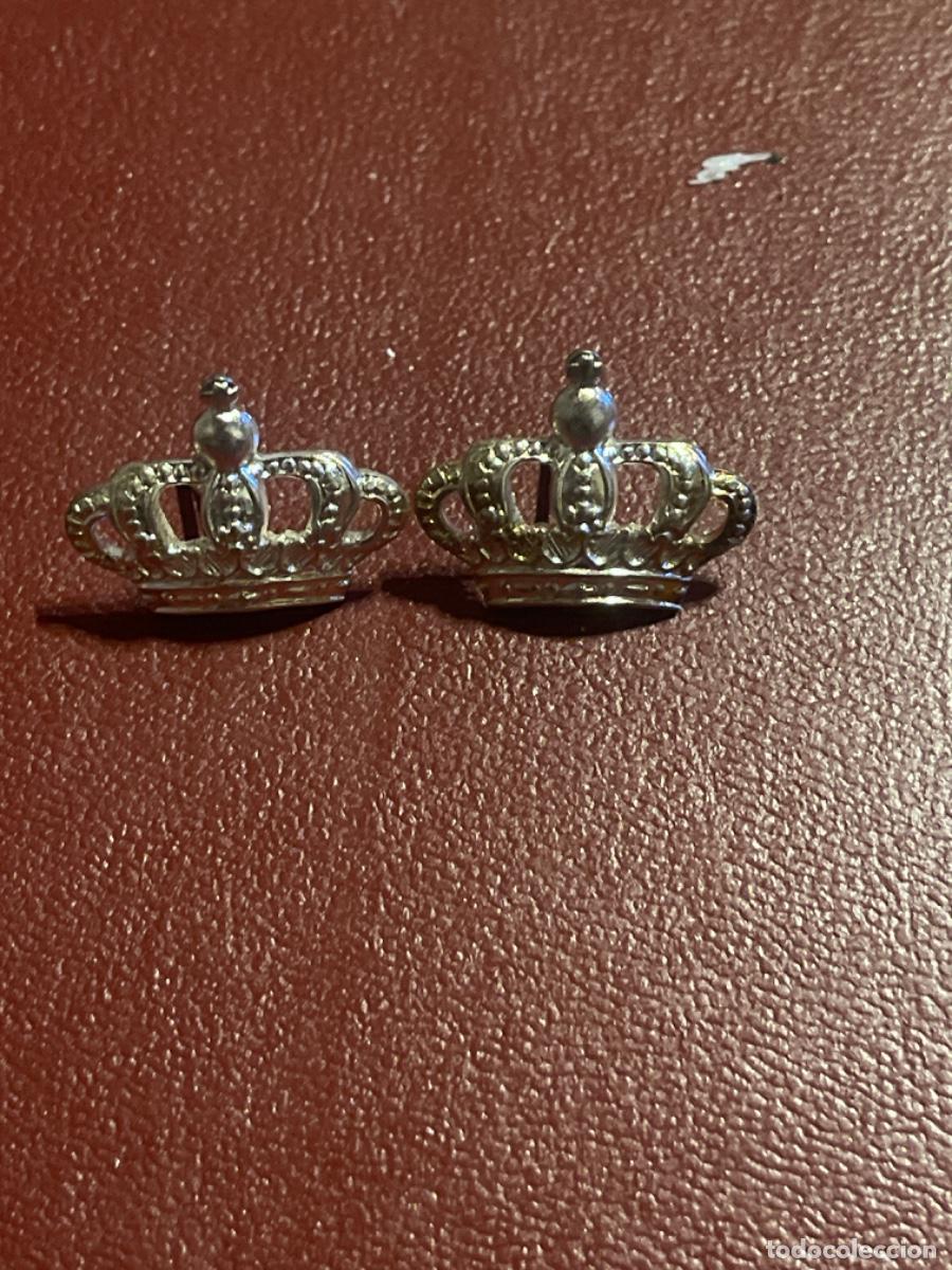 Militaria: Coronas de cuello &eacute;poca Alfonso xiii - Foto 1