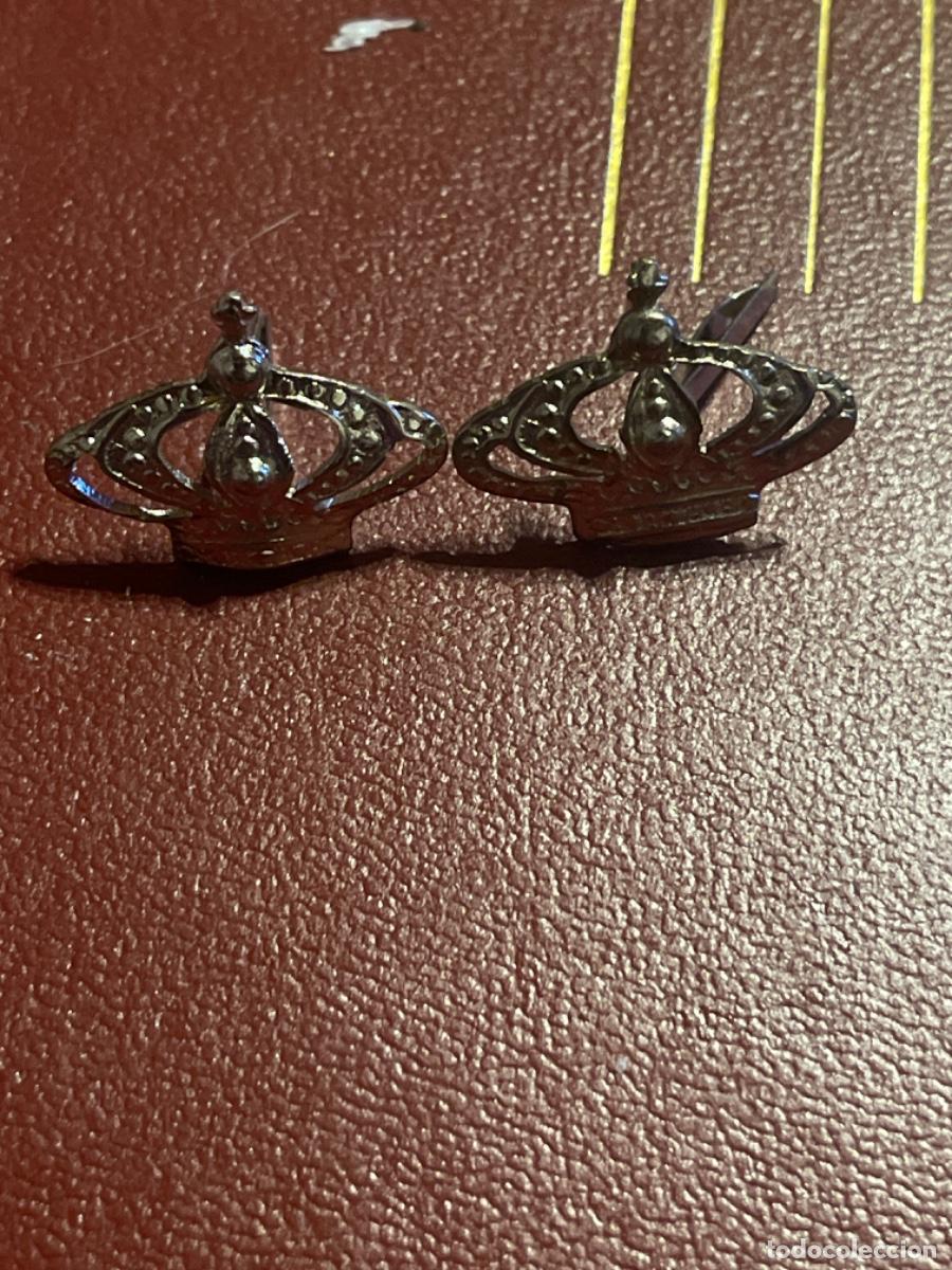 Militaria: Coronas de cuello &eacute;poca Alfonso xiii - Foto 1