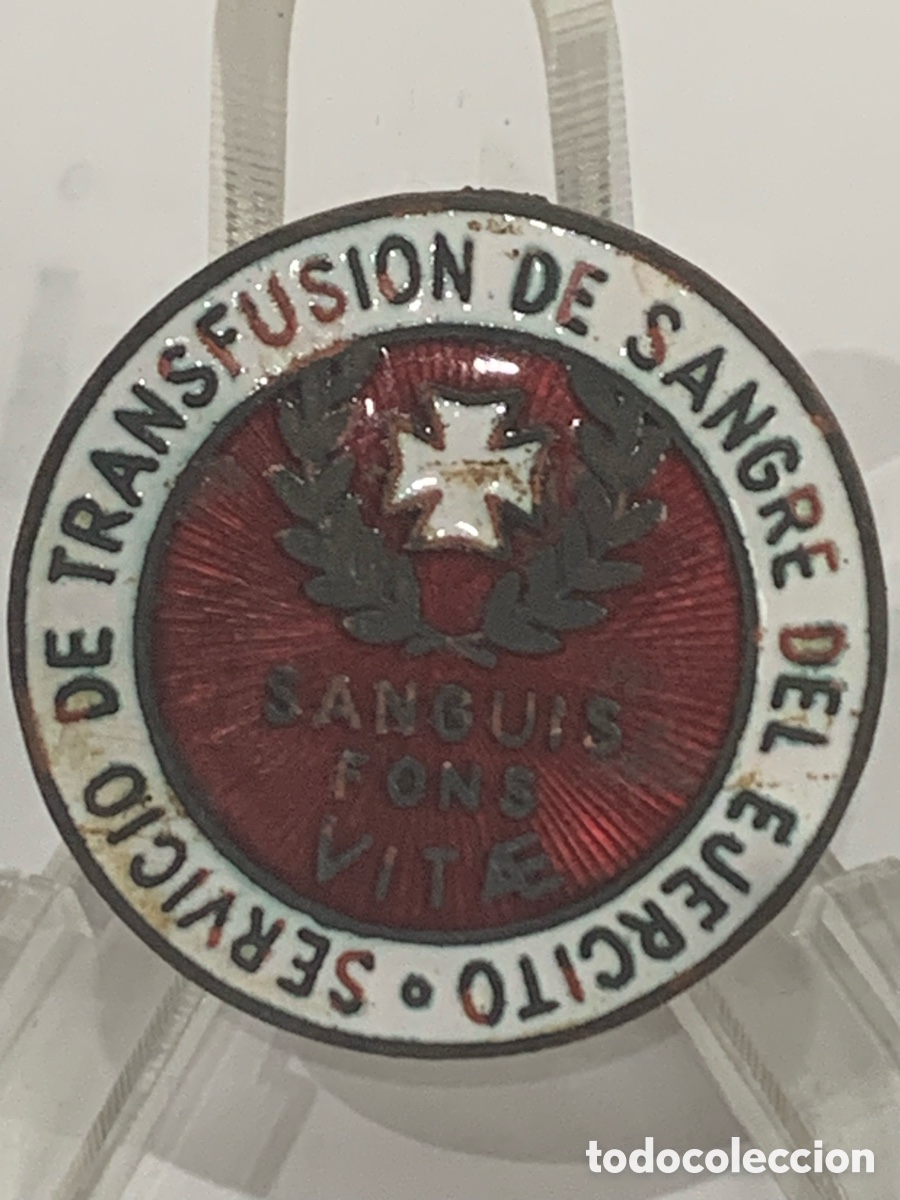 Militaria: Distintivo Servicio de Transfusi&oacute;n de Sangre del Ejercito - - Foto 2