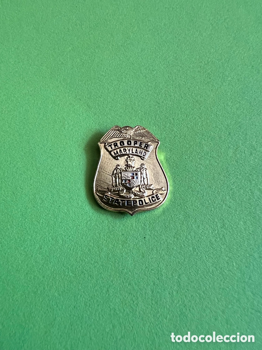 Militaria: Placa Polic&iacute;a Americana Tipo PIN