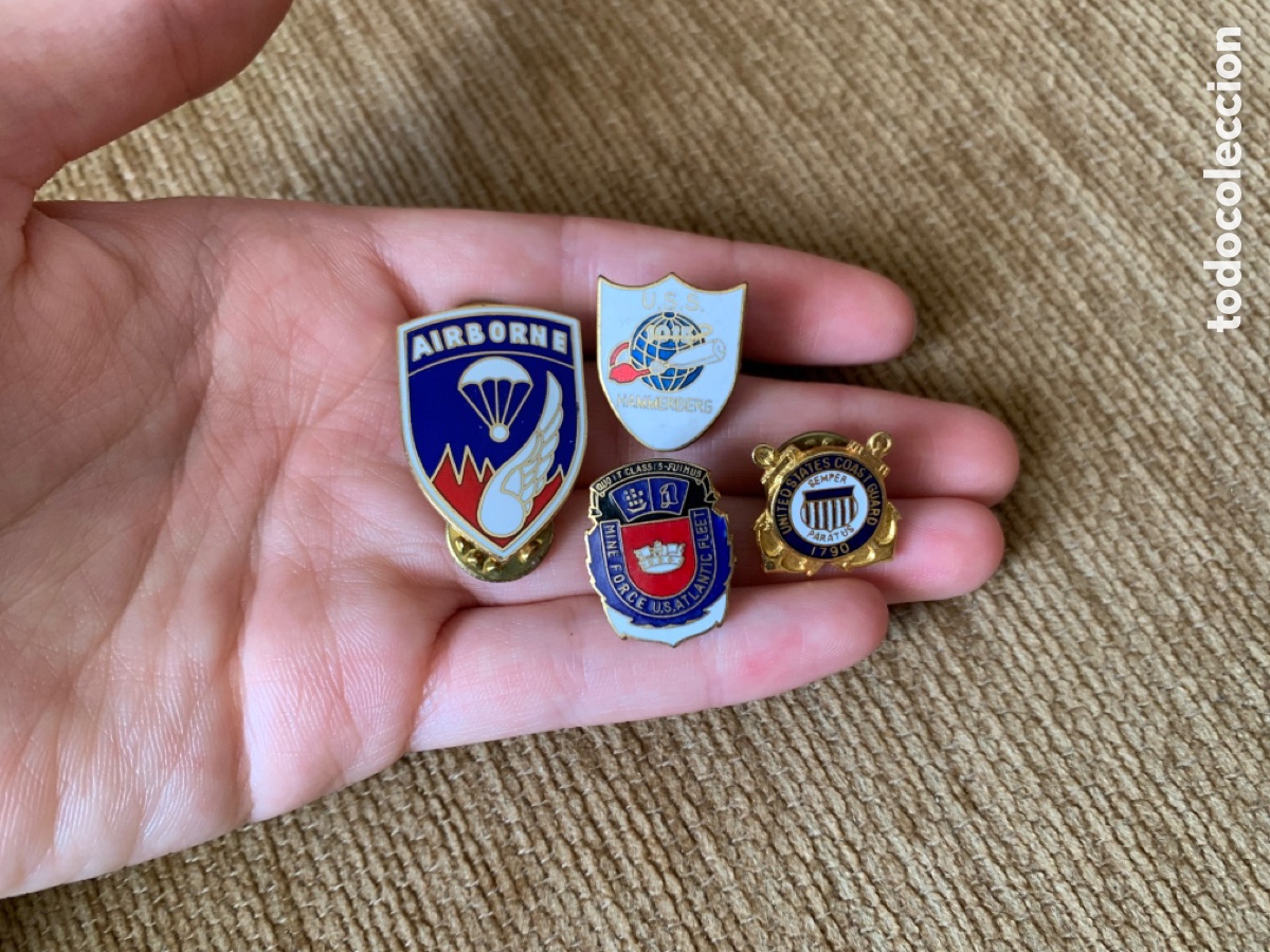 Militaria: LOTE DE INSIGNIAS AMERICANAS USA