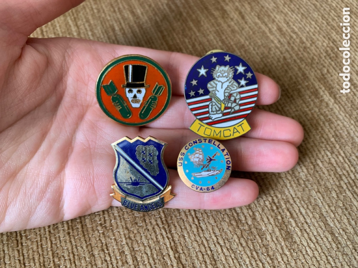 Militaria: LOTE DE INSIGNIAS AMERICANAS USA