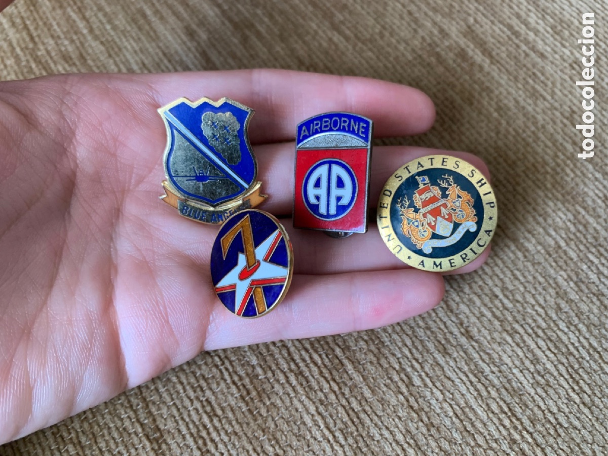 Militaria: LOTE DE INSIGNIAS AMERICANAS USA
