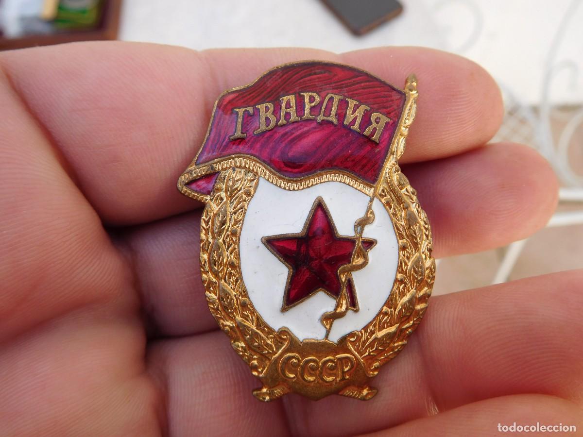 Militaria: Insignia de la guardia sovi&eacute;tica esmaltada - Foto 1