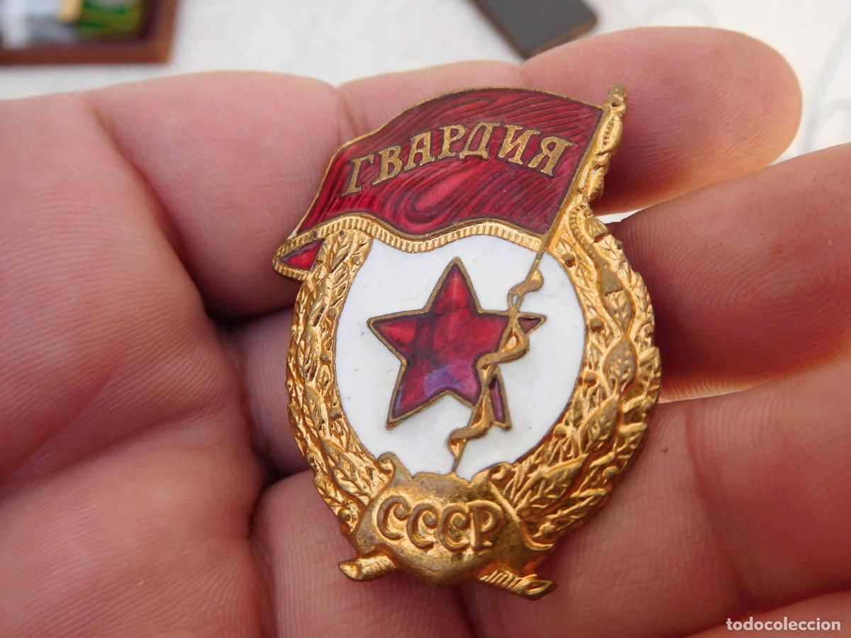 Militaria: Insignia de la guardia sovi&eacute;tica esmaltada - Foto 3