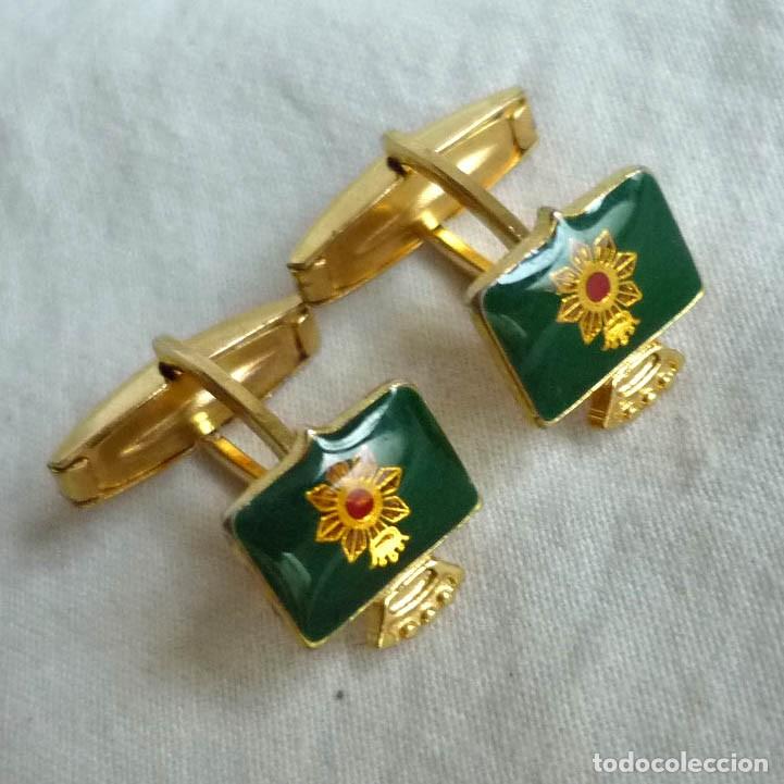 Militaria: Gemelos insignia policia - Foto 1