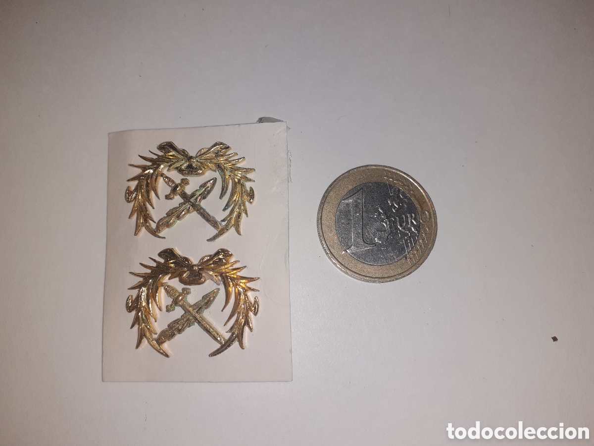 Militaria: PAREJA INSIGINAS MILITARES. METALICA