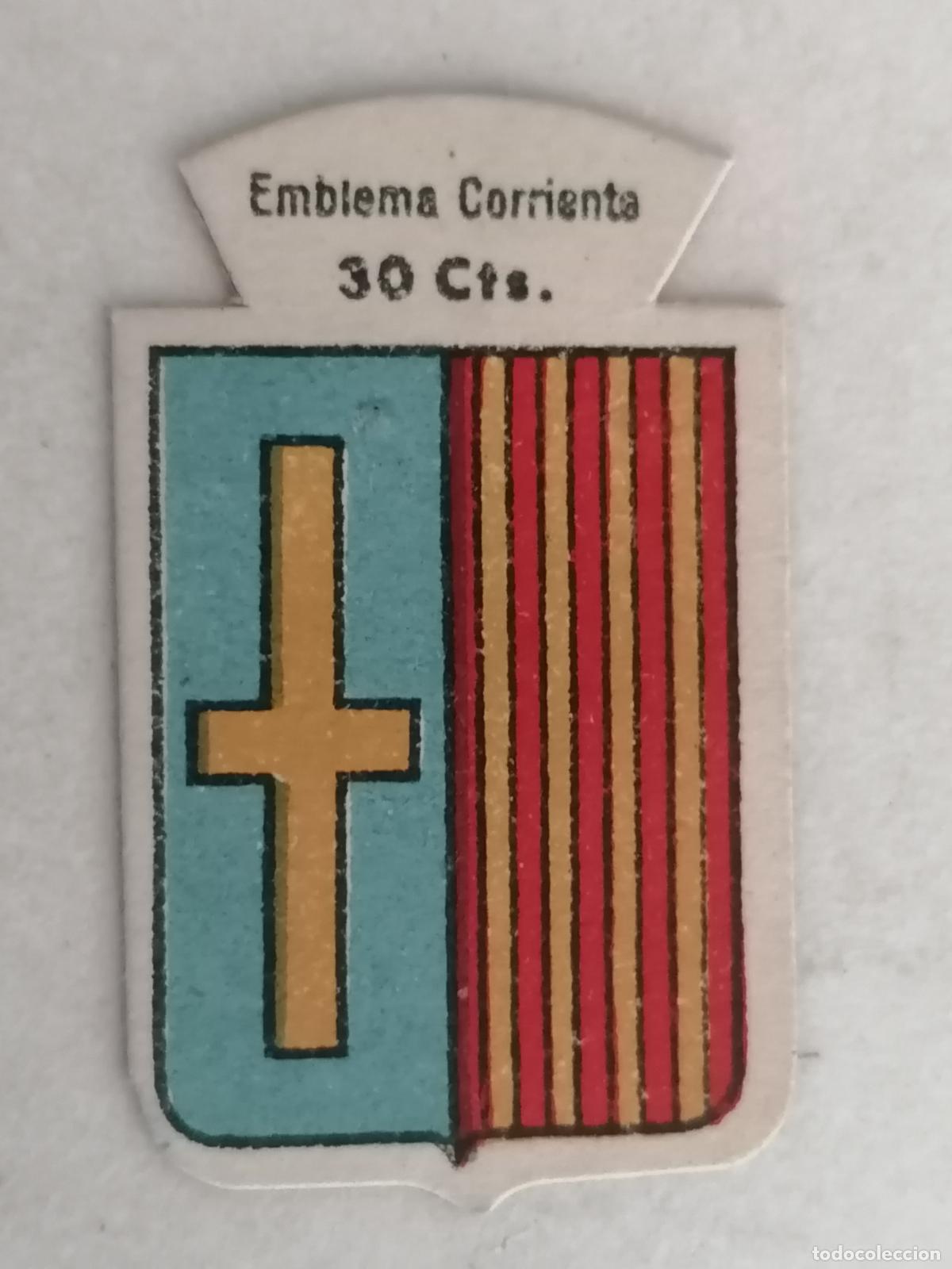 Militaria: EMBLEMA DE CARTON, AUXILIO SOCIAL, SERIE B N&ordm; 154, ESCUDO YURRAMENDI