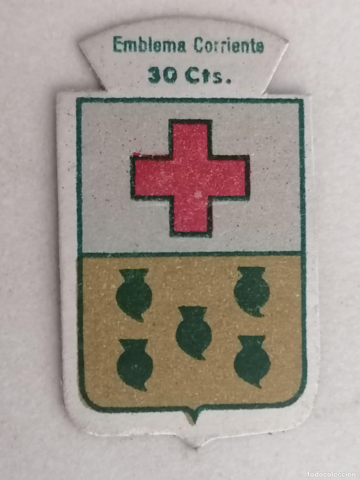 Militaria: EMBLEMA DE CARTON, AUXILIO SOCIAL, SERIE B N&ordm; 179, ESCUDO BARBENA